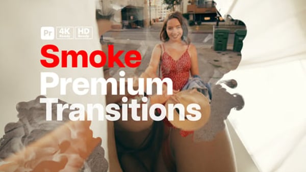 Premium Transitions Smoke for Premiere Pro - Atmospheric Smoke Transition Effects Pack