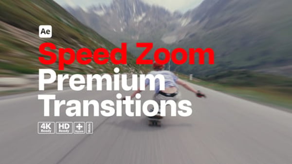 Premium Transitions Speed Zoom - Fast Motion Blur Zoom Transition Effects Pack