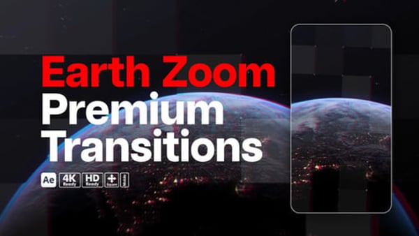 Premium Transitions Zoom Earth | Cinematic Global Zoom Motion Effects