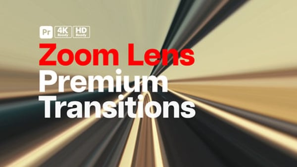 Premium Transitions Zoom Lens for Premiere Pro - Optical Lens Zoom Transition Effects Pack