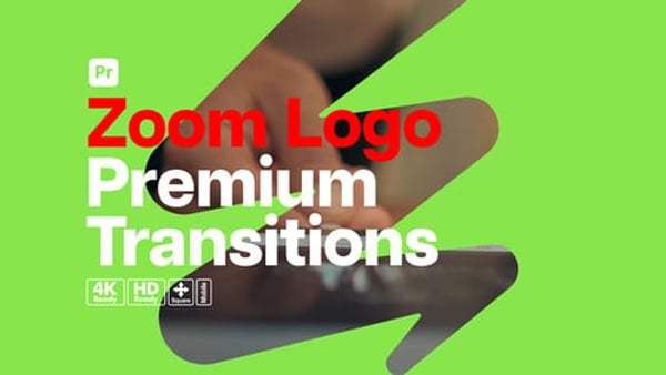 Premium Transitions Zoom Logo for Premiere Pro - Fast Dynamic Brand Reveal Transition Effects