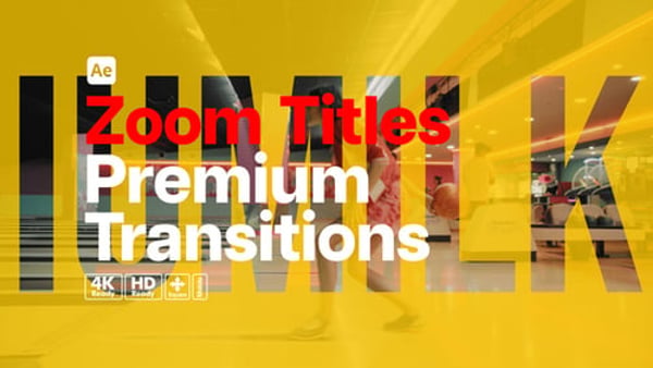 Premium Transitions Zoom Titles - Fast Dynamic Typography Transition Effects