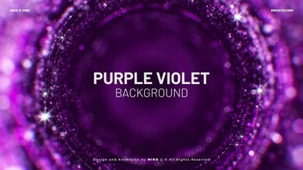 Purple Violet Particles Background