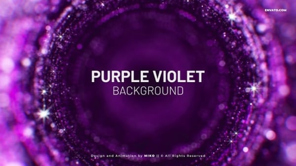 Purple Violet Particles Background