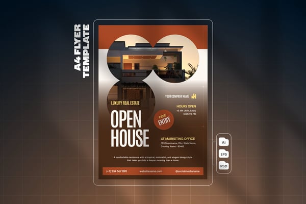 Real Estate Open House - Flyer Template