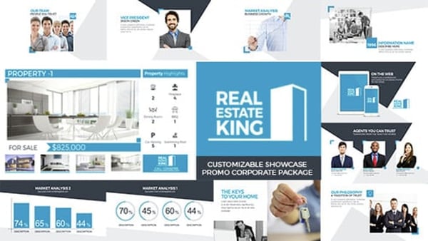 Real Estate Property Showcase Toolkit for After Effects – 10 Listings