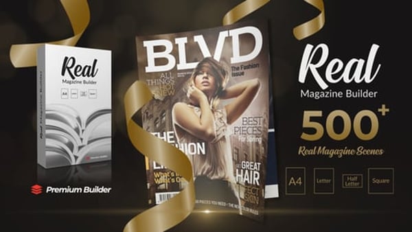Real Magazine Promo Builder for After Effects – 500+ Editable Scenes