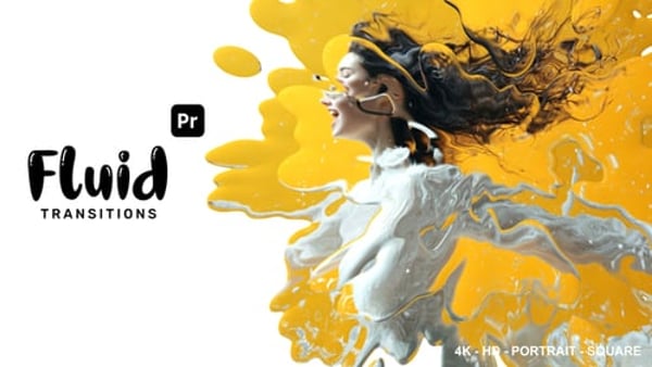 Realistic Fluid Liquid Transitions for Premiere Pro – One-Click Color Controls