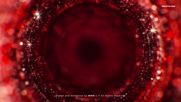 Red Particles Background