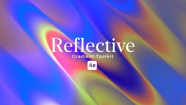 Reflective Gradient Motion Background Toolkit for After Effects – 10 Designs