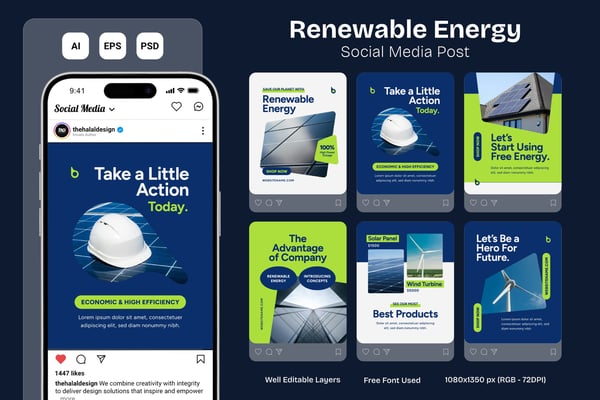 Renewable Energy - Instagram Post