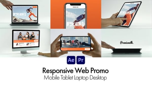 Responsive Web Promo - Modern Website Promo Motion Graphics Template