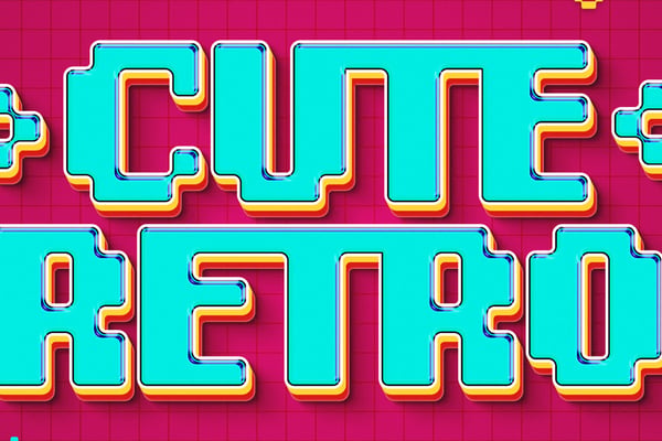 Retro Pixel Text Effect