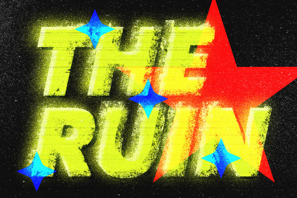 Retro Spray Text Effect