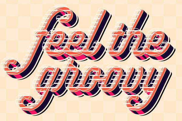 Retro Text Effect