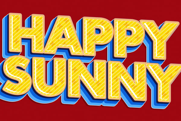 Retro Text Effect