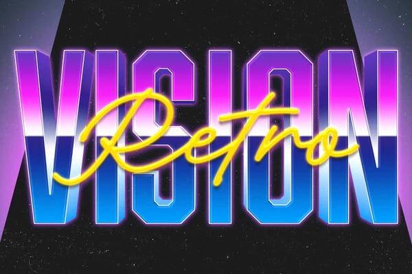 Retro Text Effect