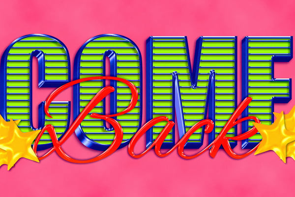 Retro Text Effect