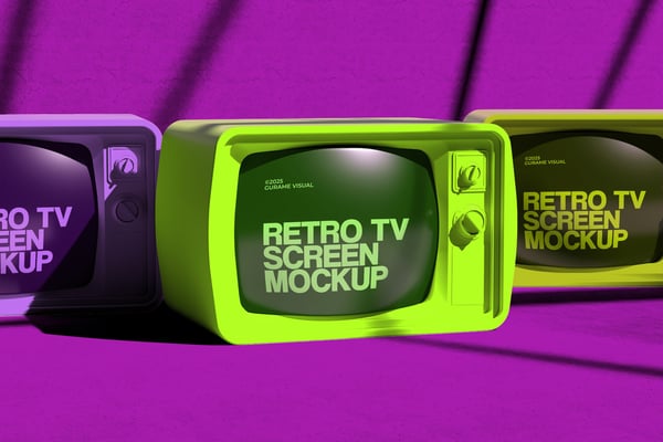 Retro TV Mockup