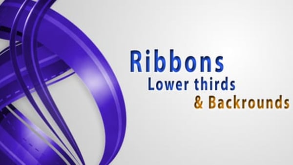Free Ribbons Lower thirds & Backgrounds AE project