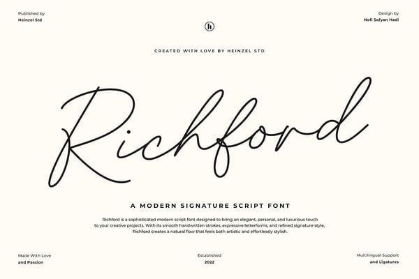 Richford Signature Script Font