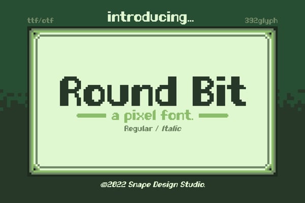 Round Bit - Pixel Font