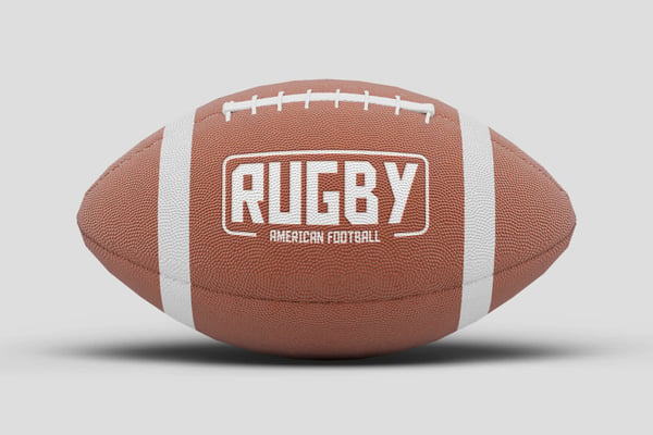Rugby Ball Mockup