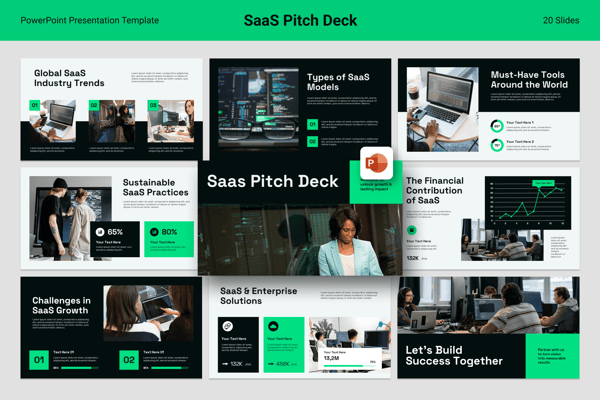 SaaS Pitch Deck Powerpoint