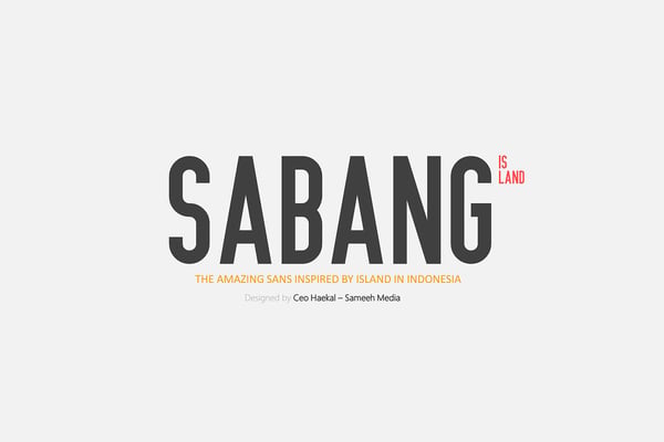 Sabang Island Typeface