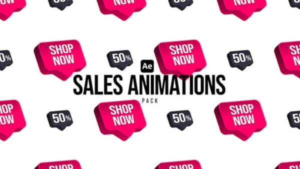 Sales Animations Pack - Marketing Promotion Motion Graphics Pack