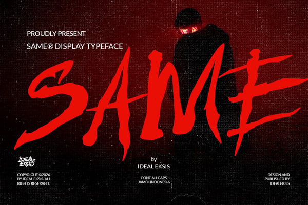 Same - Horror Font