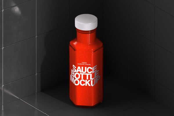 Sauce Bottle Mockup