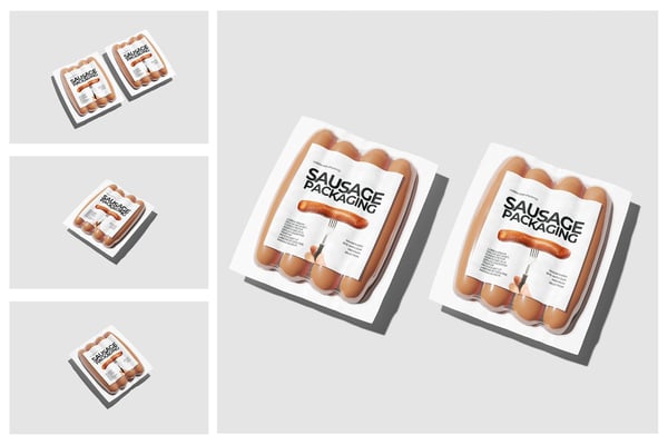 Sausage Packaging Mockup