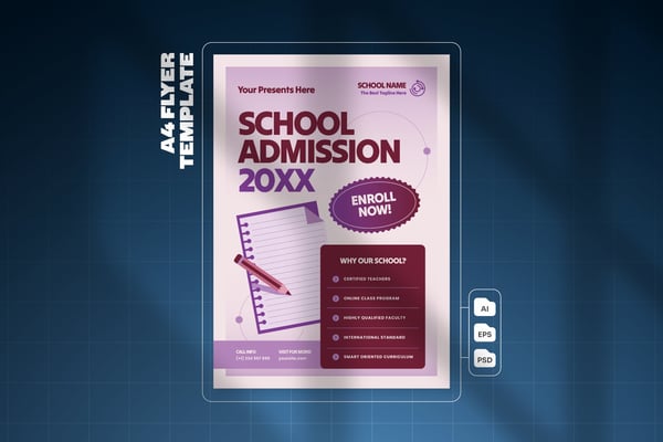 School Admission - Flyer Template