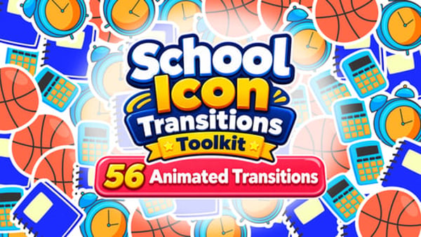 School Icon Transitions Toolkit for After Effects – 56 Animated Transitions