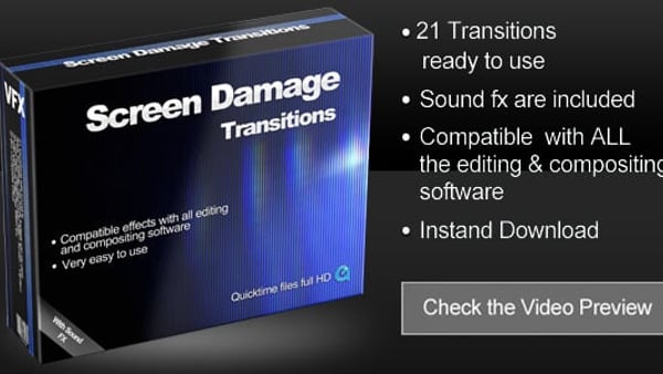 Screen Damage Transitions