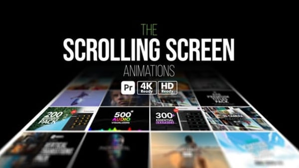 Scrolling Screen Animations for Premiere Pro – Vertical Swipe UI Motion Pack