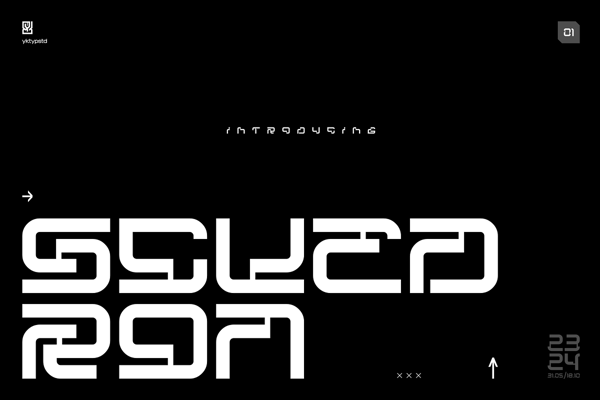 Scuedron - Modern Futuristic Font