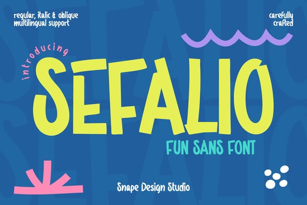 Sefalio - Fun Sans Font