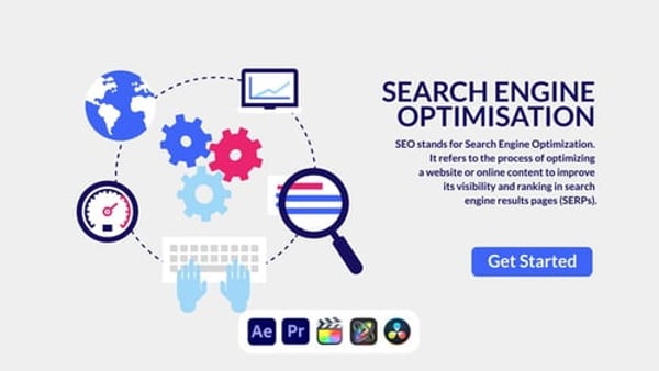SEO Design Concept - Modern Search Marketing Presentation Animation Template