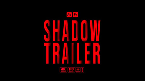 Shadow Trailer Titles | Cinematic Text Animation for Movie Promos and Video Intros