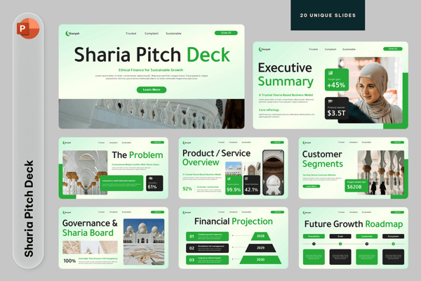 Sharia Pitch Deck Powerpoint