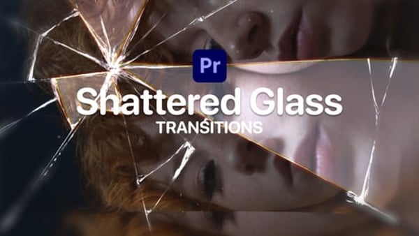 Shattered Glass Transitions for Premiere Pro – 12 Broken Glass Motion Effects