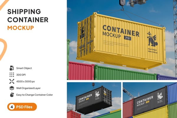 Shipping Container Mockup