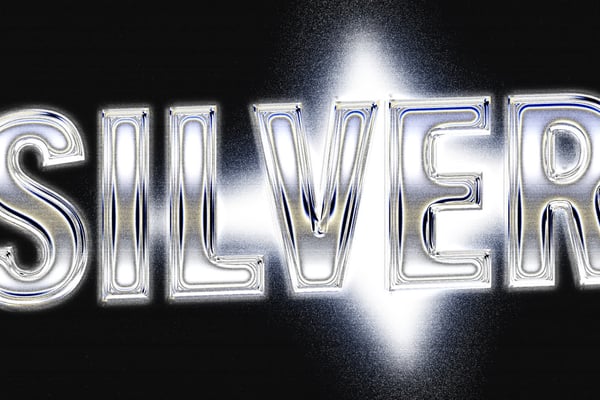 Silver Chrome Text Effect