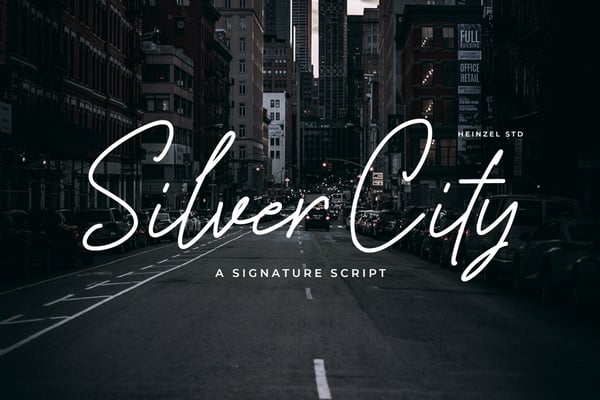 Silver City - Signature Font