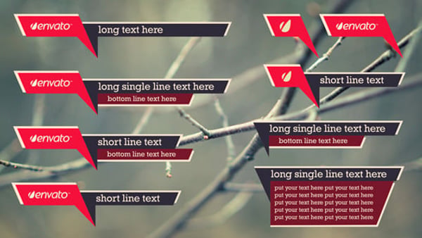 Simple Angle Lower Thirds Pack