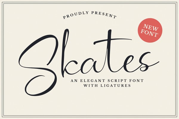 Skates – Modern Script Typeface