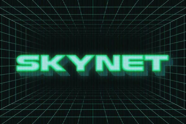 Skynet 3D CRT Text Effect