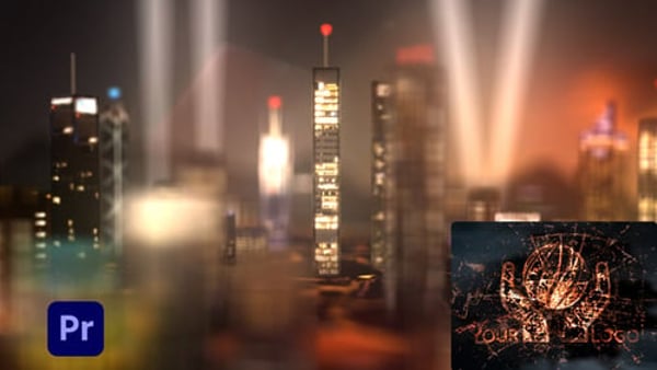 Skyscrapers City Lights Logo